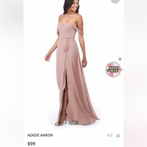Azazie bridesmaids dress. Dusty rose